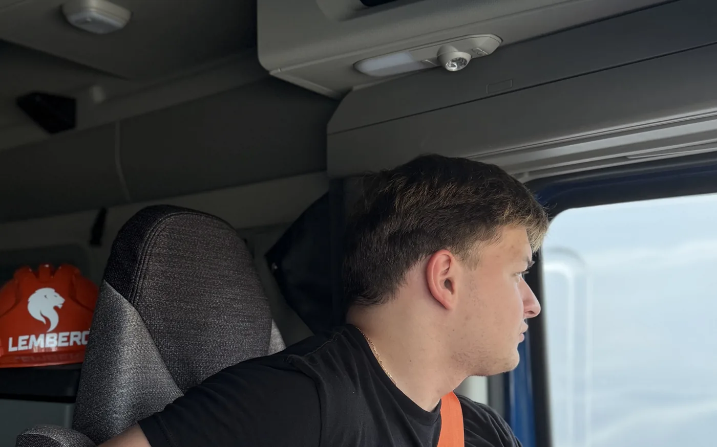 Lemberg Group driver in the cab