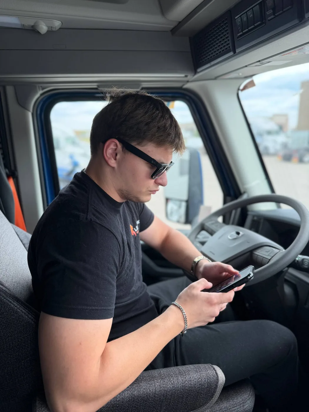 Lemberg Group driver in the cab