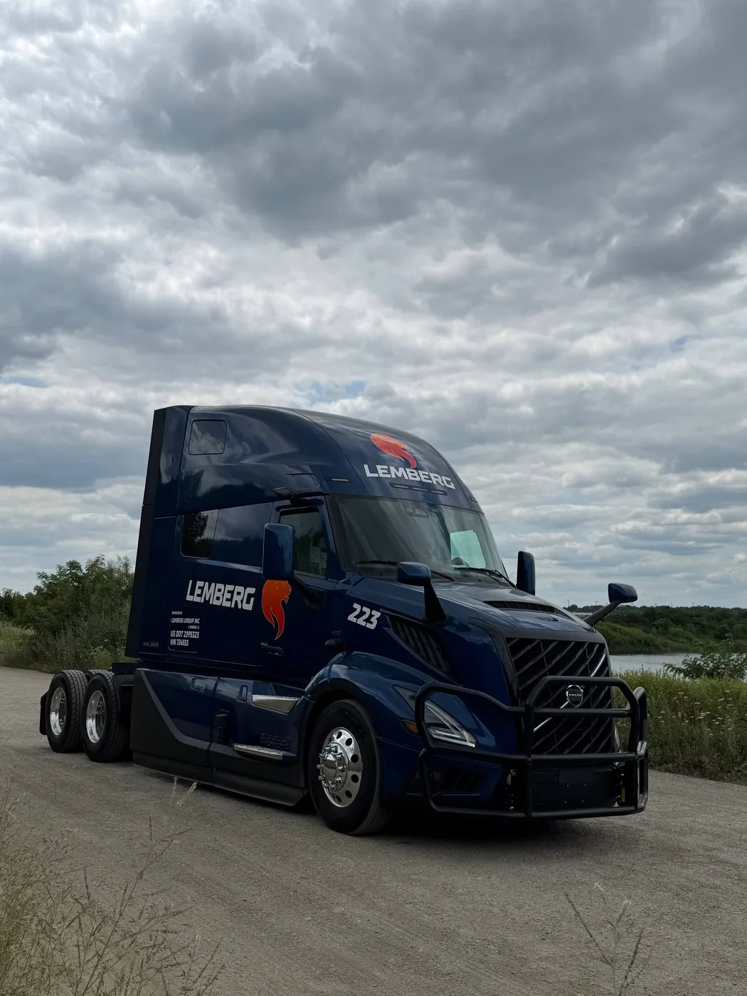 Lemberg Group truck on the road