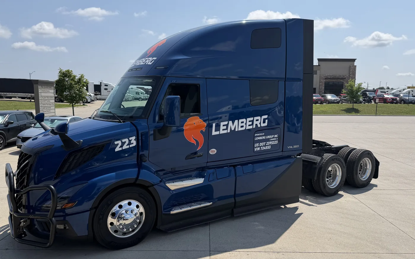 Lemberg Group truck and trailer